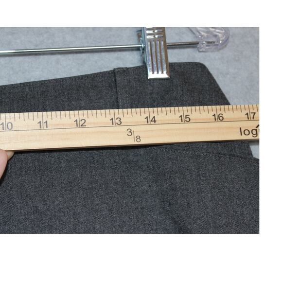 Talbots Womens Wool lined Capri Wide Leg pants Gray Size 12 - Picture 4 of 8